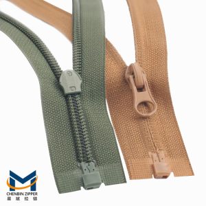 Open Ended reverse nylon zipper