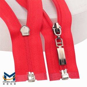 Open End Zipper With Metal Slider