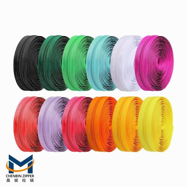 Colored nylon zipper options